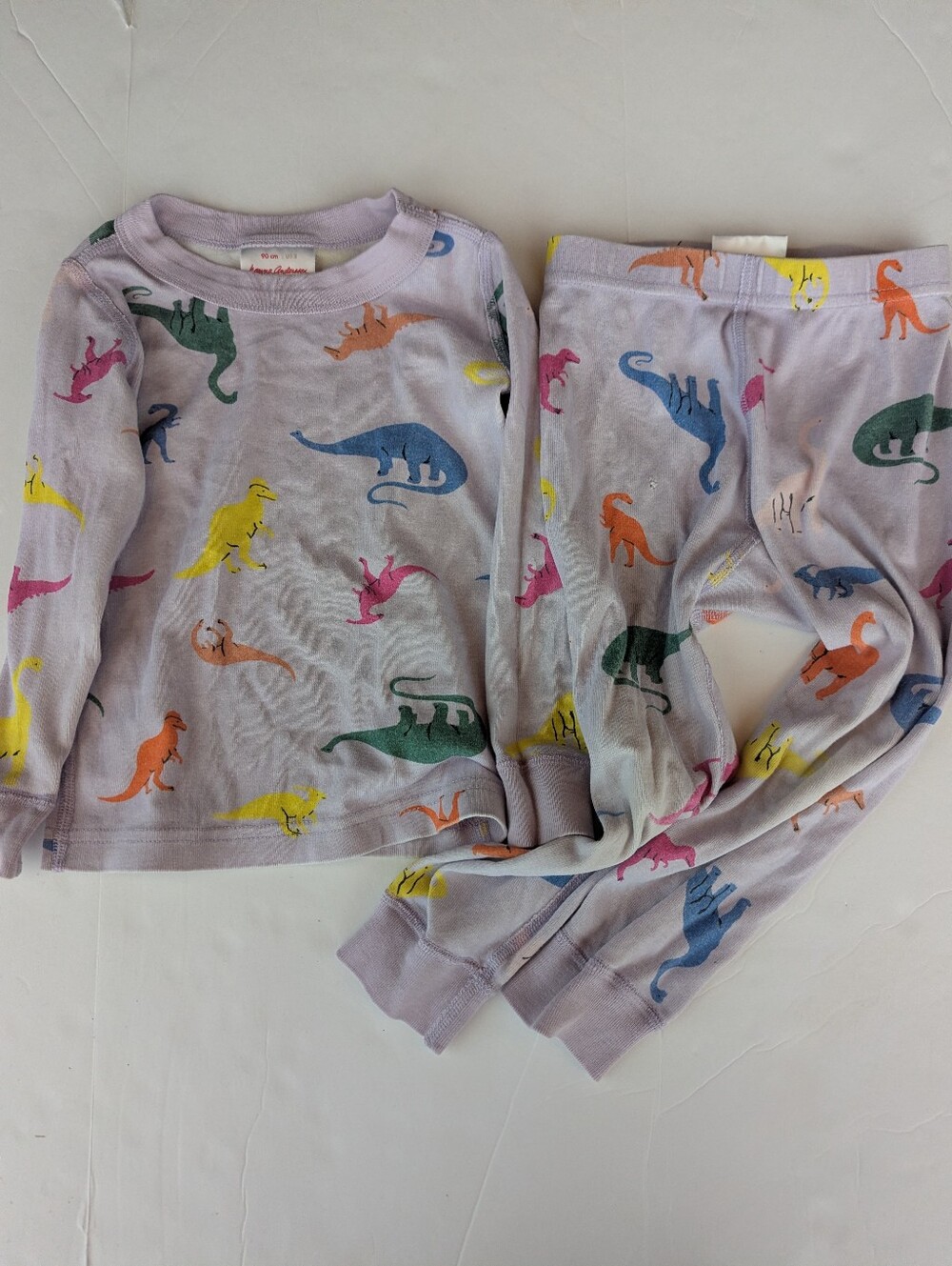 Hanna Andersson Pajamas Lavender Dino Girls 3T